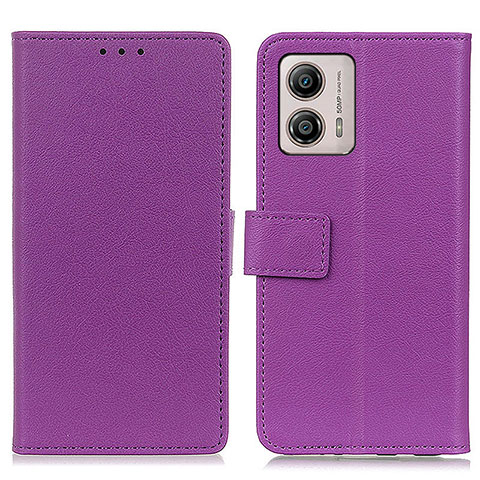 Coque Portefeuille Livre Cuir Etui Clapet M08L pour Motorola Moto G53 5G Violet