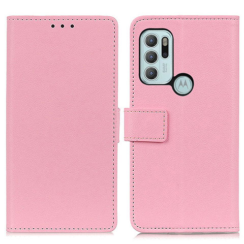 Coque Portefeuille Livre Cuir Etui Clapet M08L pour Motorola Moto G60s Rose