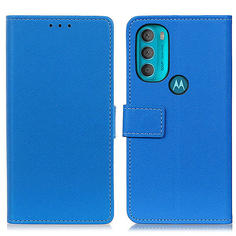 Coque Portefeuille Livre Cuir Etui Clapet M08L pour Motorola Moto G71 5G Bleu