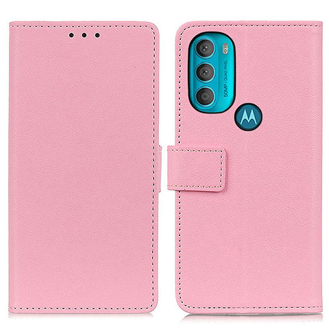 Coque Portefeuille Livre Cuir Etui Clapet M08L pour Motorola Moto G71 5G Rose