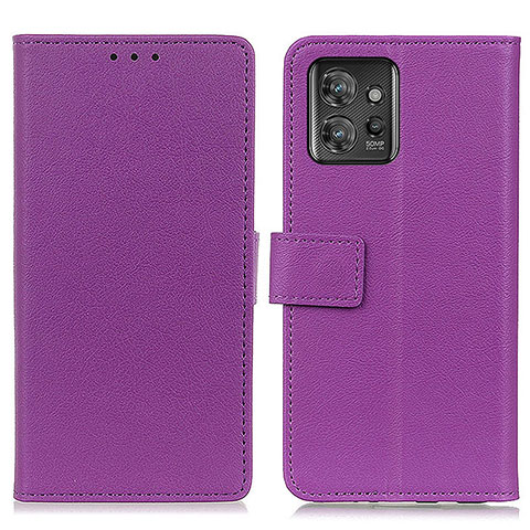 Coque Portefeuille Livre Cuir Etui Clapet M08L pour Motorola ThinkPhone 5G Violet