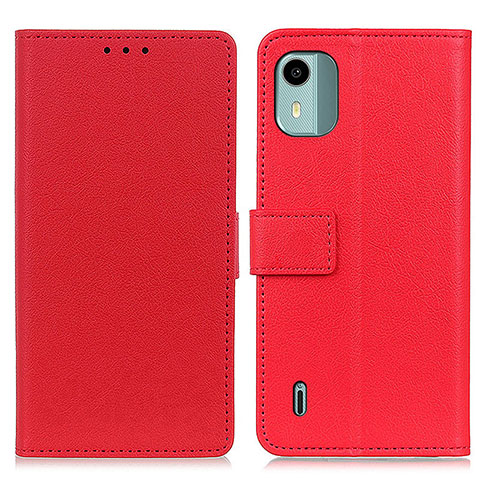 Coque Portefeuille Livre Cuir Etui Clapet M08L pour Nokia C12 Plus Rouge