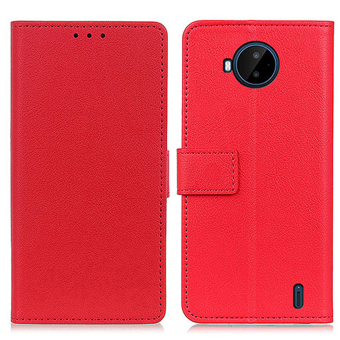 Coque Portefeuille Livre Cuir Etui Clapet M08L pour Nokia C20 Plus Rouge