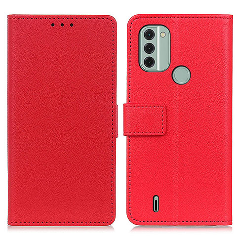 Coque Portefeuille Livre Cuir Etui Clapet M08L pour Nokia C31 Rouge