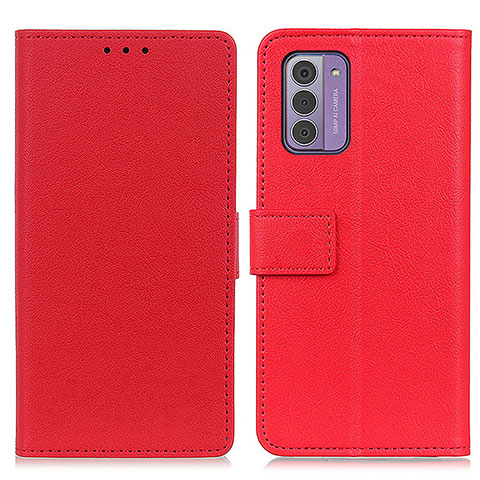 Coque Portefeuille Livre Cuir Etui Clapet M08L pour Nokia G42 5G Rouge