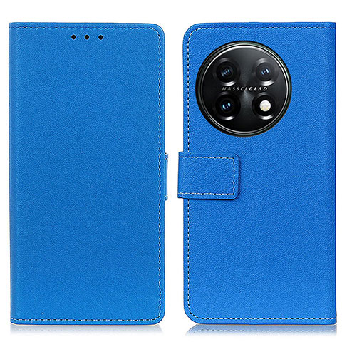 Coque Portefeuille Livre Cuir Etui Clapet M08L pour OnePlus 11 5G Bleu