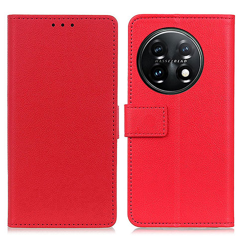 Coque Portefeuille Livre Cuir Etui Clapet M08L pour OnePlus 11 5G Rouge