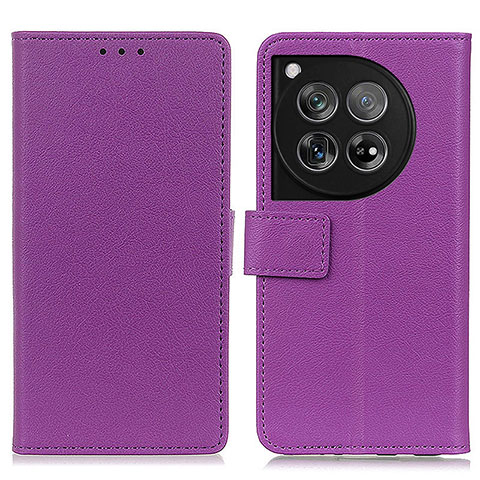 Coque Portefeuille Livre Cuir Etui Clapet M08L pour OnePlus 12R 5G Violet