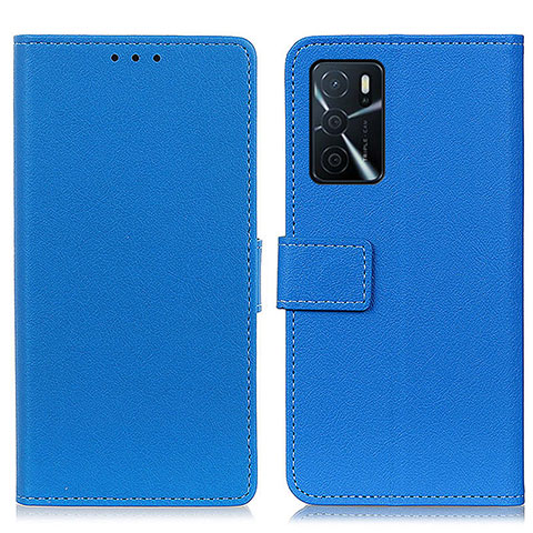 Coque Portefeuille Livre Cuir Etui Clapet M08L pour Oppo A16s Bleu