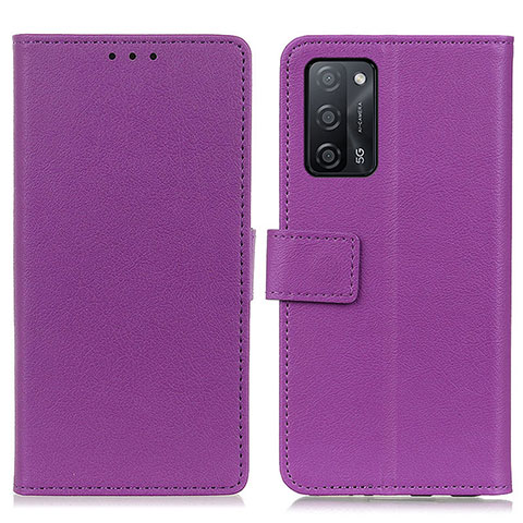 Coque Portefeuille Livre Cuir Etui Clapet M08L pour Oppo A55 5G Violet