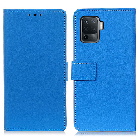 Coque Portefeuille Livre Cuir Etui Clapet M08L pour Oppo A94 4G Bleu