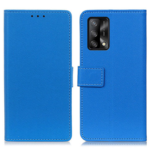 Coque Portefeuille Livre Cuir Etui Clapet M08L pour Oppo F19 Bleu