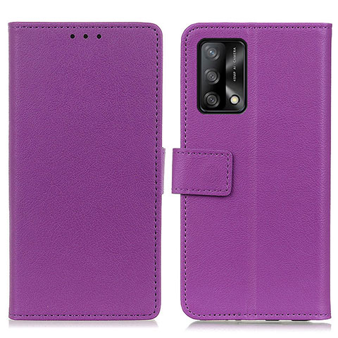 Coque Portefeuille Livre Cuir Etui Clapet M08L pour Oppo F19s Violet