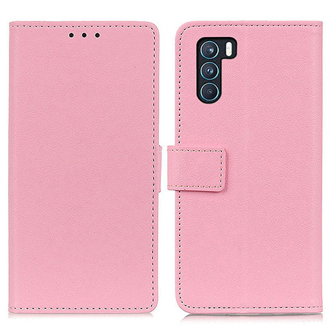 Coque Portefeuille Livre Cuir Etui Clapet M08L pour Oppo K9 Pro 5G Rose