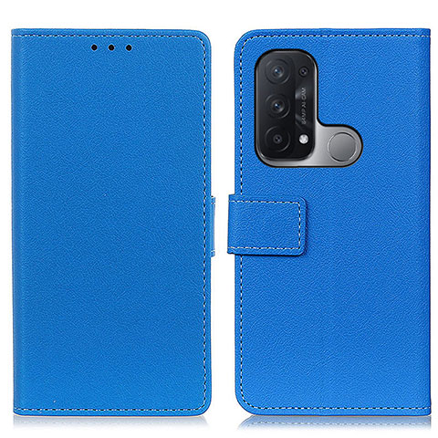 Coque Portefeuille Livre Cuir Etui Clapet M08L pour Oppo Reno5 A Bleu