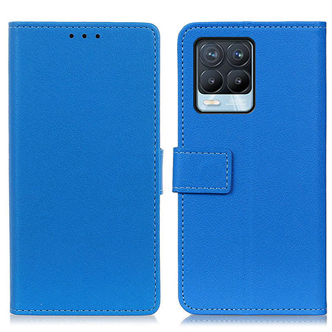 Coque Portefeuille Livre Cuir Etui Clapet M08L pour Realme 8 4G Bleu