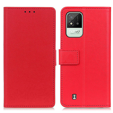 Coque Portefeuille Livre Cuir Etui Clapet M08L pour Realme C11 (2021) Rouge