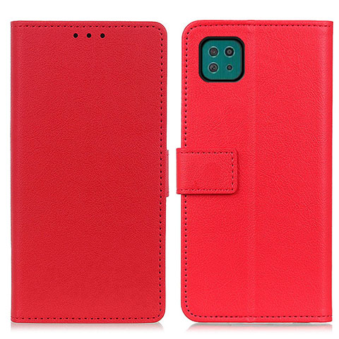 Coque Portefeuille Livre Cuir Etui Clapet M08L pour Samsung Galaxy A22s 5G Rouge