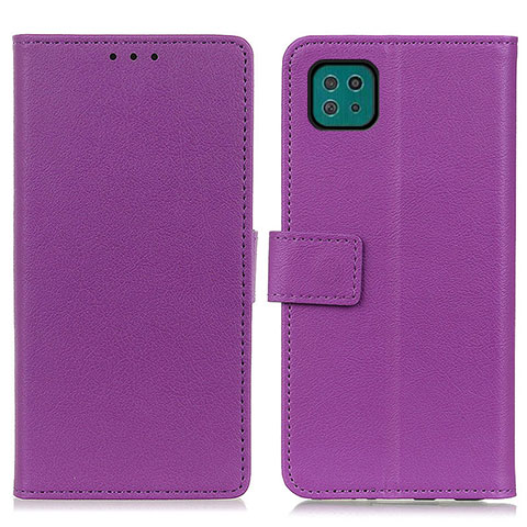 Coque Portefeuille Livre Cuir Etui Clapet M08L pour Samsung Galaxy A22s 5G Violet