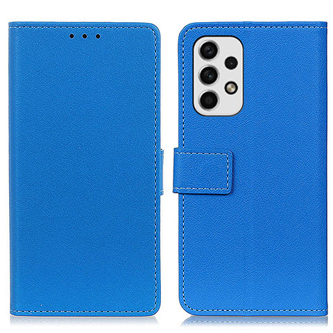 Coque Portefeuille Livre Cuir Etui Clapet M08L pour Samsung Galaxy A23 4G Bleu