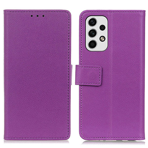 Coque Portefeuille Livre Cuir Etui Clapet M08L pour Samsung Galaxy A23 4G Violet