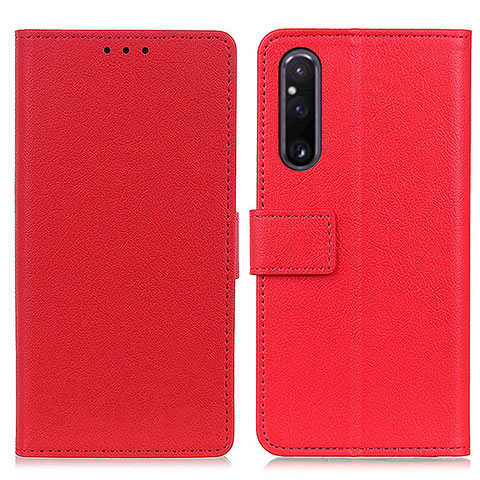 Coque Portefeuille Livre Cuir Etui Clapet M08L pour Sony Xperia 1 V Rouge