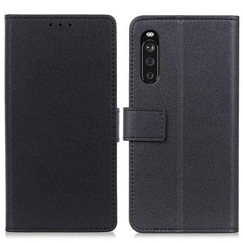 Coque Portefeuille Livre Cuir Etui Clapet M08L pour Sony Xperia 10 III Lite Noir