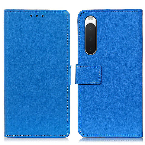 Coque Portefeuille Livre Cuir Etui Clapet M08L pour Sony Xperia 10 IV Bleu