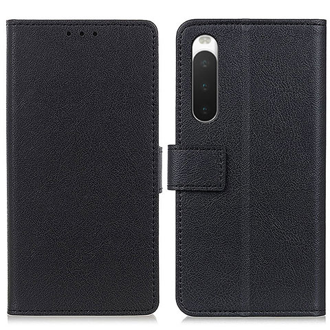 Coque Portefeuille Livre Cuir Etui Clapet M08L pour Sony Xperia 10 IV SOG07 Noir