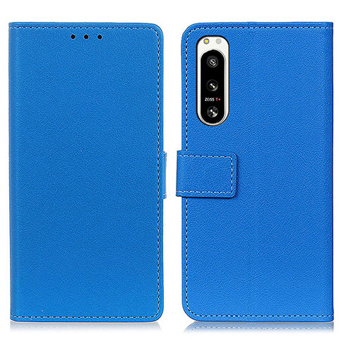 Coque Portefeuille Livre Cuir Etui Clapet M08L pour Sony Xperia 5 IV Bleu