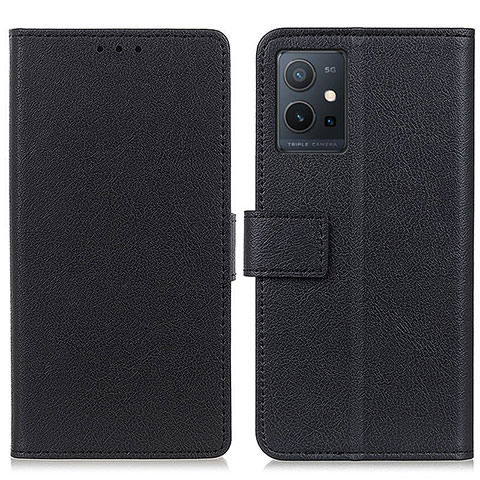 Coque Portefeuille Livre Cuir Etui Clapet M08L pour Vivo T1 5G India Noir