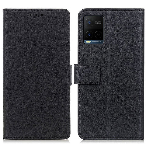 Coque Portefeuille Livre Cuir Etui Clapet M08L pour Vivo Y21G Noir