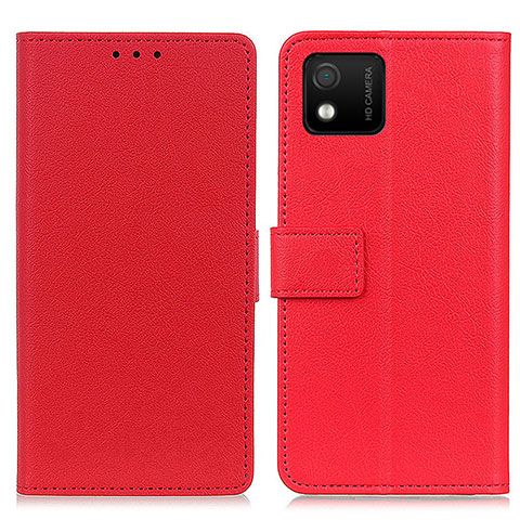 Coque Portefeuille Livre Cuir Etui Clapet M08L pour Wiko Y52 Rouge