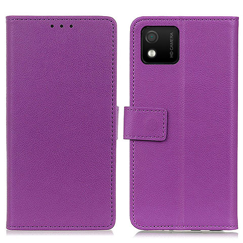 Coque Portefeuille Livre Cuir Etui Clapet M08L pour Wiko Y52 Violet