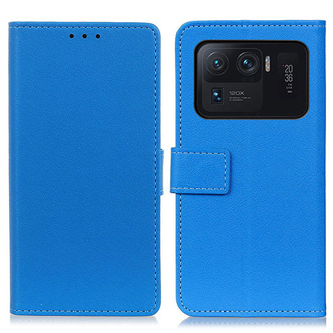 Coque Portefeuille Livre Cuir Etui Clapet M08L pour Xiaomi Mi 11 Ultra 5G Bleu