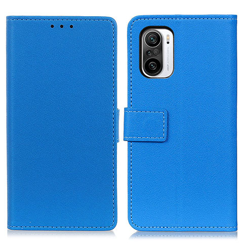 Coque Portefeuille Livre Cuir Etui Clapet M08L pour Xiaomi Mi 11i 5G Bleu