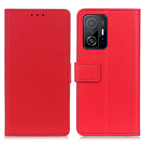 Coque Portefeuille Livre Cuir Etui Clapet M08L pour Xiaomi Mi 11T Pro 5G Rouge