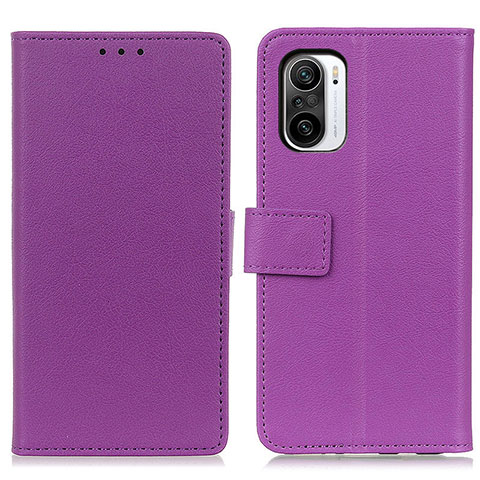 Coque Portefeuille Livre Cuir Etui Clapet M08L pour Xiaomi Redmi K40 Pro 5G Violet