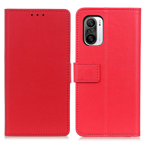 Coque Portefeuille Livre Cuir Etui Clapet M08L pour Xiaomi Redmi K40 Pro+ Plus 5G Rouge