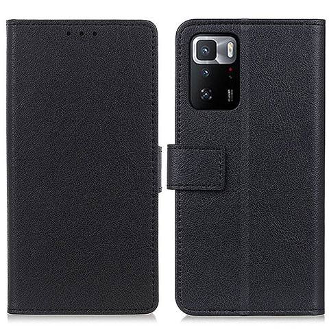 Coque Portefeuille Livre Cuir Etui Clapet M08L pour Xiaomi Redmi Note 10 Pro 5G Noir