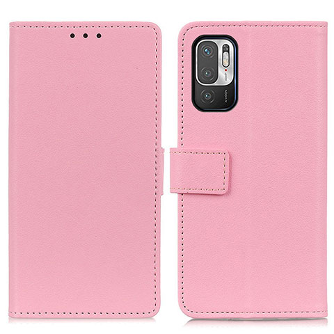 Coque Portefeuille Livre Cuir Etui Clapet M08L pour Xiaomi Redmi Note 10T 5G Rose