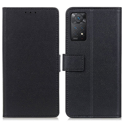 Coque Portefeuille Livre Cuir Etui Clapet M08L pour Xiaomi Redmi Note 11 Pro 4G Noir