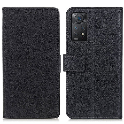 Coque Portefeuille Livre Cuir Etui Clapet M08L pour Xiaomi Redmi Note 11 Pro 5G Noir