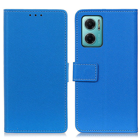 Coque Portefeuille Livre Cuir Etui Clapet M08L pour Xiaomi Redmi Note 11E 5G Bleu