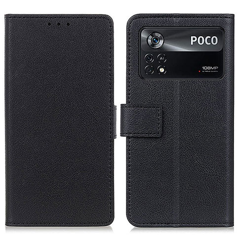 Coque Portefeuille Livre Cuir Etui Clapet M08L pour Xiaomi Redmi Note 11E Pro 5G Noir