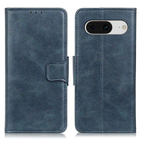 Coque Portefeuille Livre Cuir Etui Clapet M09L pour Google Pixel 8 5G Bleu