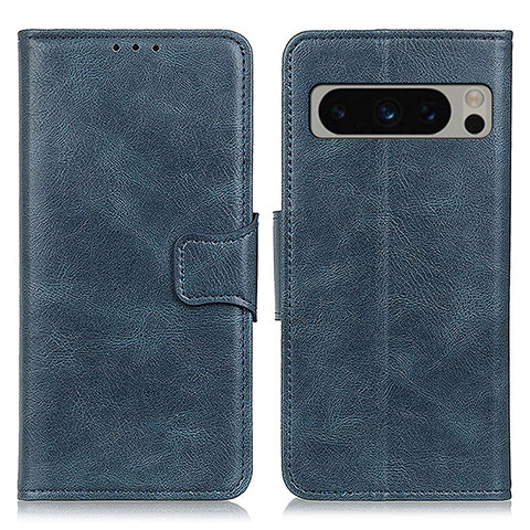 Coque Portefeuille Livre Cuir Etui Clapet M09L pour Google Pixel 8 Pro 5G Bleu