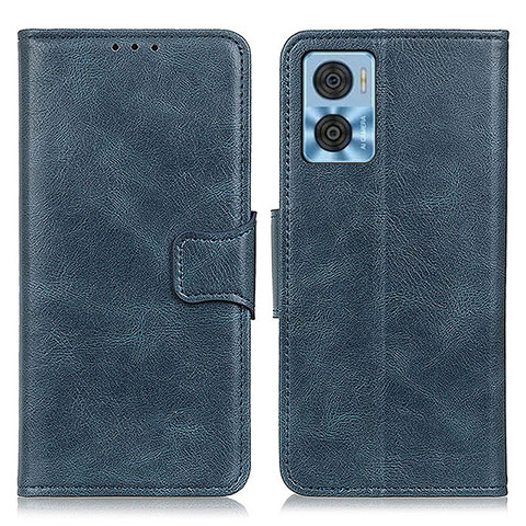 Coque Portefeuille Livre Cuir Etui Clapet M09L pour Motorola Moto E22i Bleu