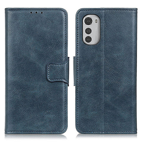 Coque Portefeuille Livre Cuir Etui Clapet M09L pour Motorola Moto E32 Bleu