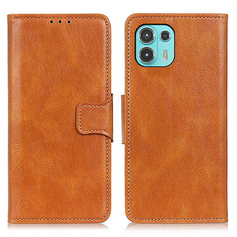 Coque Portefeuille Livre Cuir Etui Clapet M09L pour Motorola Moto Edge 20 Lite 5G Marron